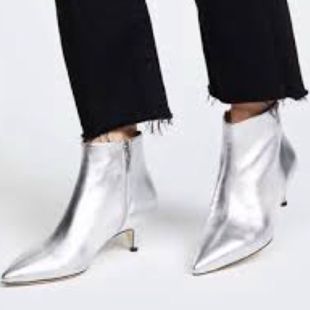 kate spade New York - Olly Silver Metallic  Nappa Boots
